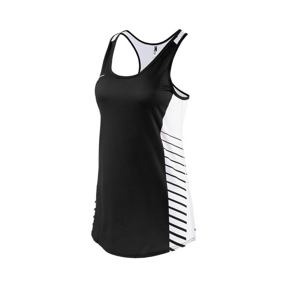 Womens Mizuno Team Tank Top Black Philippines (XQSZKU897)